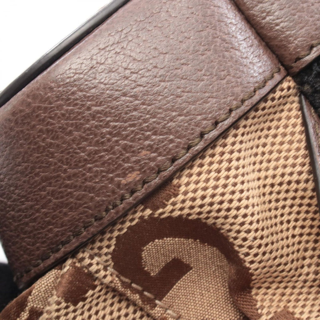 Gucci Backpack Jumbo GG Beige Brown Canvas Leather — view 7