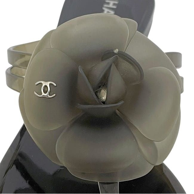 Chanel Sandals Black Camellia — view 2
