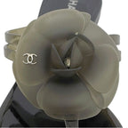 Chanel Sandals Black Camellia — view 2