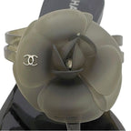 Chanel Sandals Black Camellia — view 7