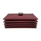 Celine Card Case Accordion Holder 10 B693 bfp Calfskin Logo Light Burgundy — view 6