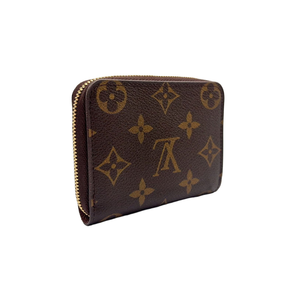 Louis Vuitton Zippy Coin Purse Monogram Brown Case Gold — view 2