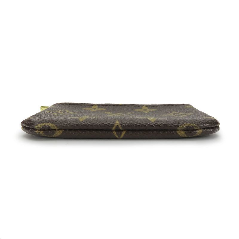 Louis Vuitton Coin Case Pochette Cles Monogram Brown Gold Hardware Pouch — view 4