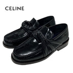 Celine Loafers Leather Shoes Black