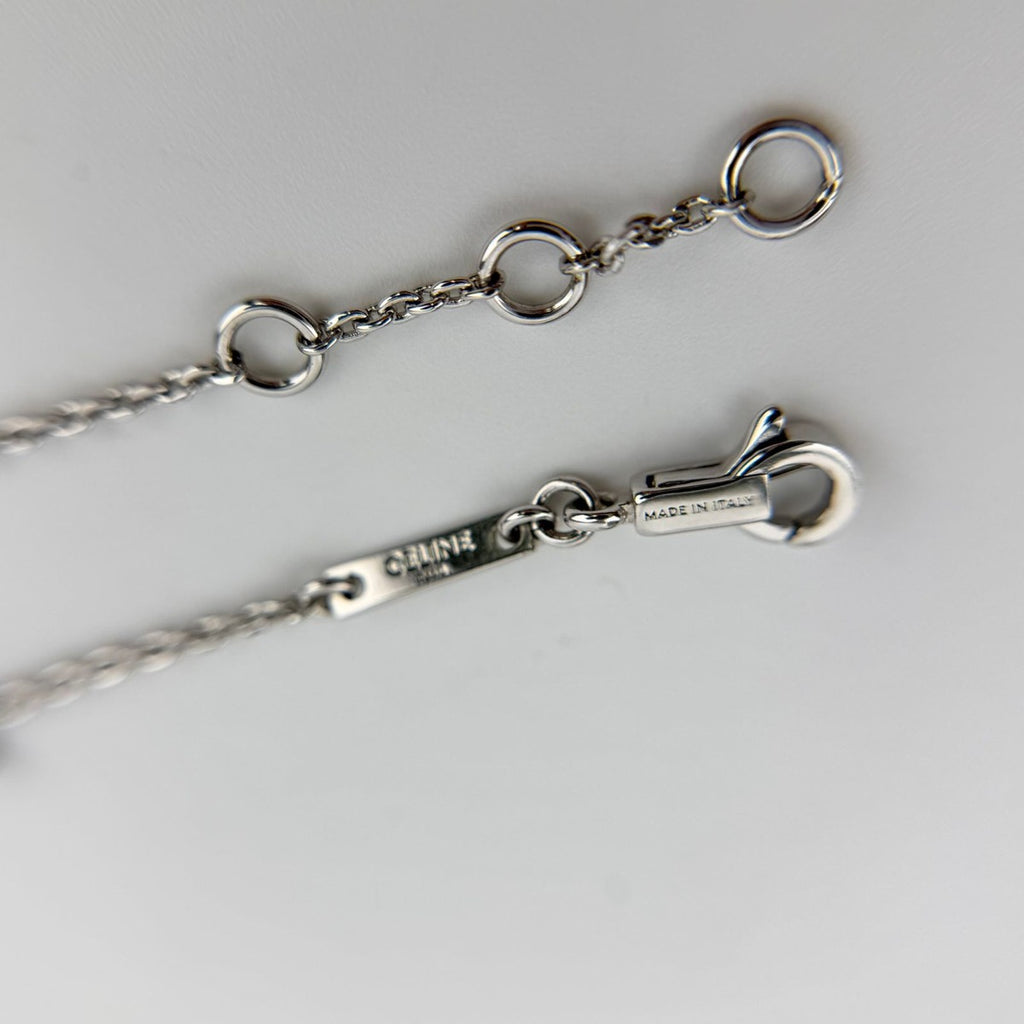 Celine Logo Triomphe Bracelet Silver Vintage — view 4