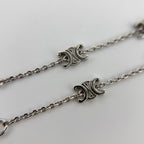 Celine Logo Triomphe Bracelet Silver Vintage — view 6