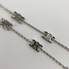 Celine Logo Triomphe Bracelet Silver Vintage — view 9
