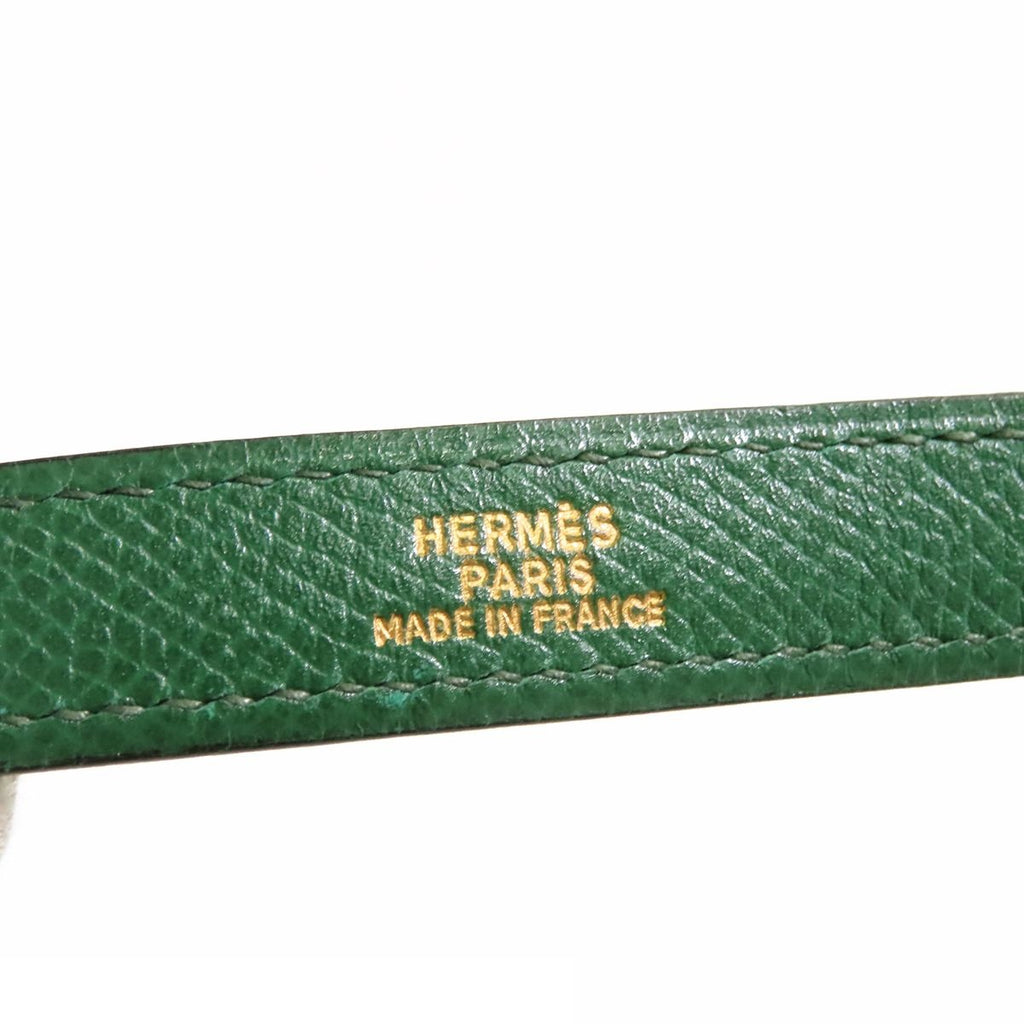Hermes Kelly Shoulder Strap 16mm Green Gold Courchevel — view 3