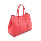 Hermes Tote Garden Party TPM Bougainvillea Leather Canvas Red — view 2