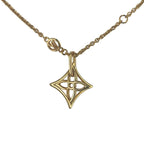 Louis Vuitton Necklace Collier Twiggy Pointed Flower Gold Metal — view 2