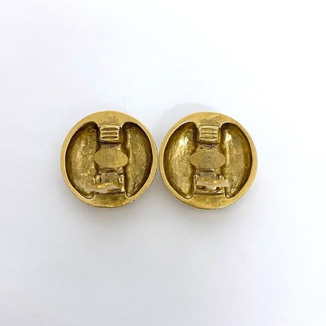 Chanel Earrings Gold Coco Mark GP — view 4