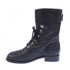 Chanel Short Boots Lambskin Black — view 2