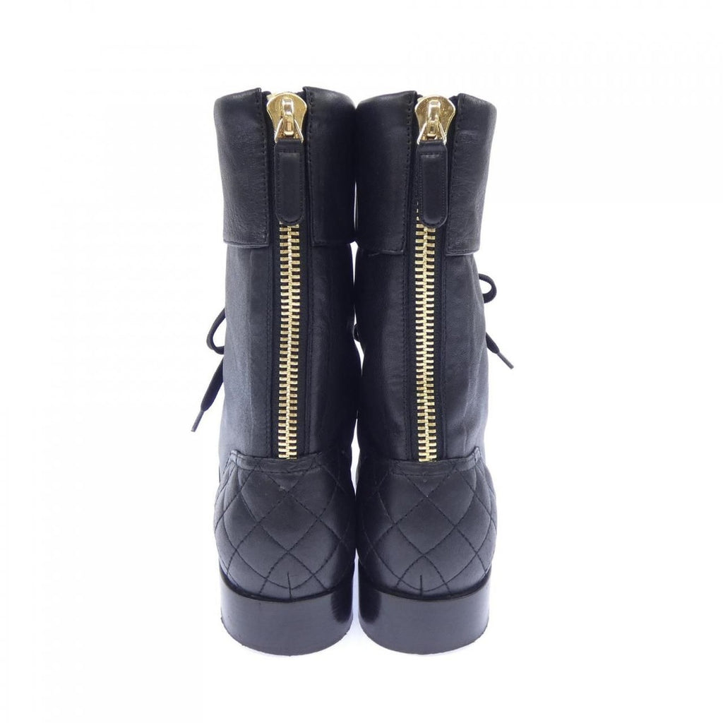 Chanel Short Boots Lambskin Black — view 5