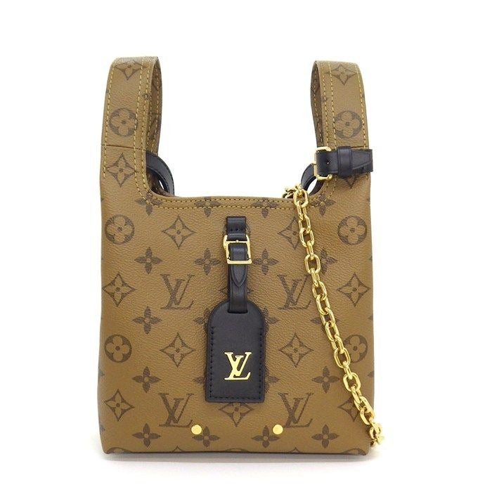 Louis Vuitton Shoulder Bag Atlantis BB Monogram Reverse Canvas Black