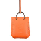 Hermes Charm Sac Orange Keychain