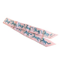 Hermes Twilly Freedom Horse Silk Pink Scarf