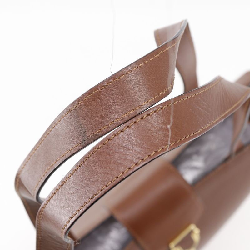 Celine Vintage Calf Brown Tote Bag — view 5
