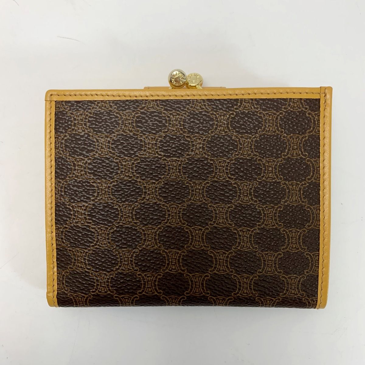 Celine Macadam Pattern Vintage M13 Brown Bifold Wallet — view 2