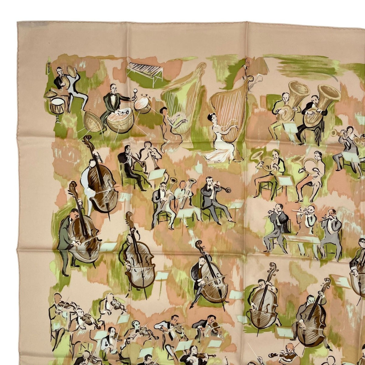 Hermes Scarf Carre 90 100% Silk Concerto Pink — view 2