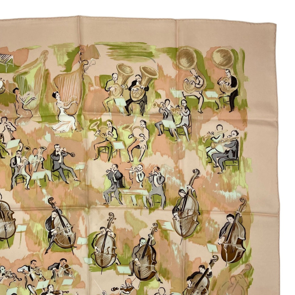 Hermes Scarf Carre 90 100% Silk Concerto Pink — view 3