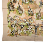 Hermes Scarf Carre 90 100% Silk Concerto Pink — view 4