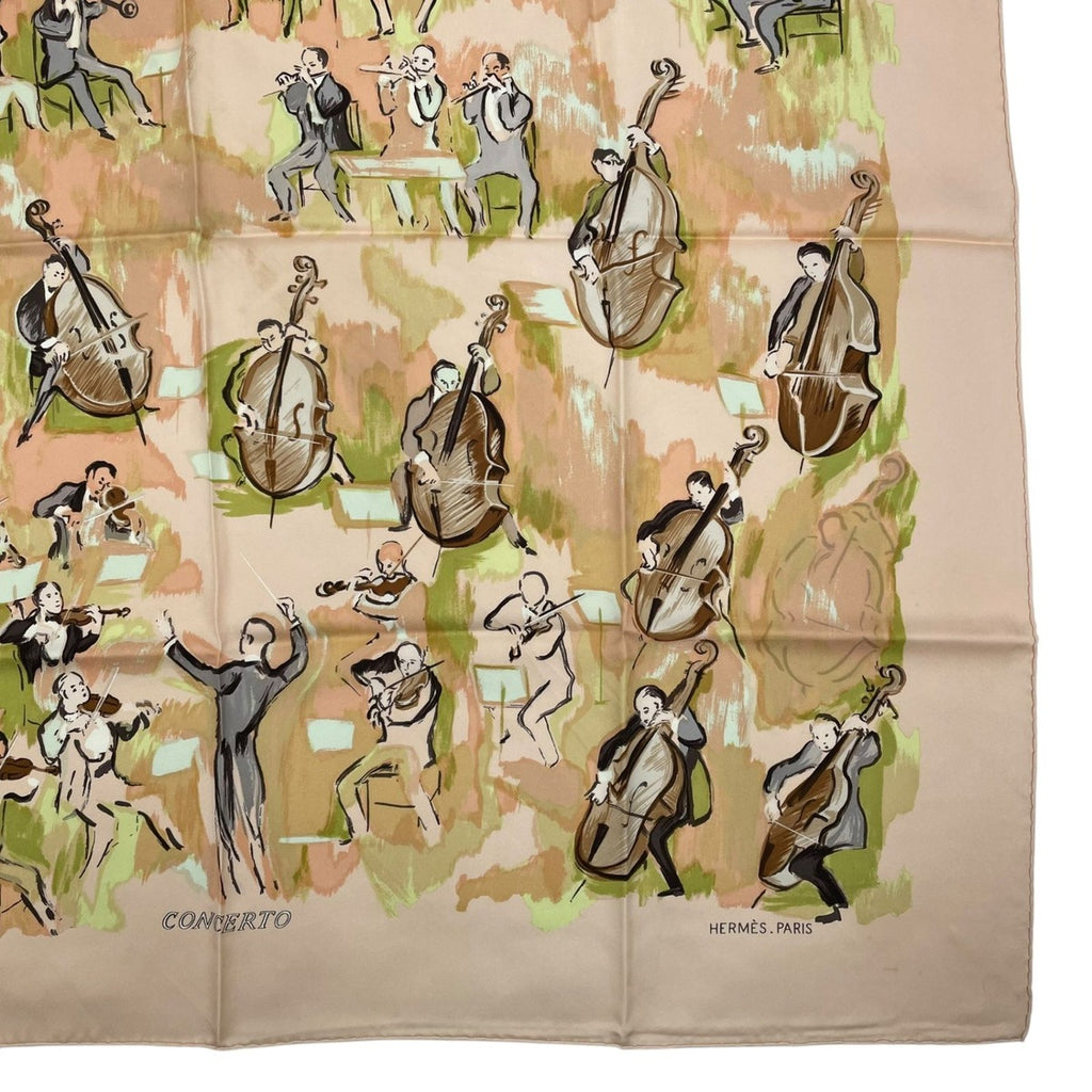 Hermes Scarf Carre 90 100% Silk Concerto Pink — view 5