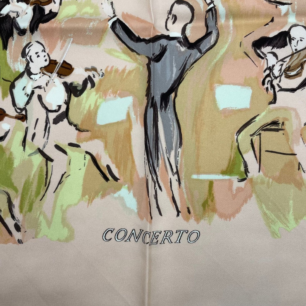 Hermes Scarf Carre 90 100% Silk Concerto Pink — view 6
