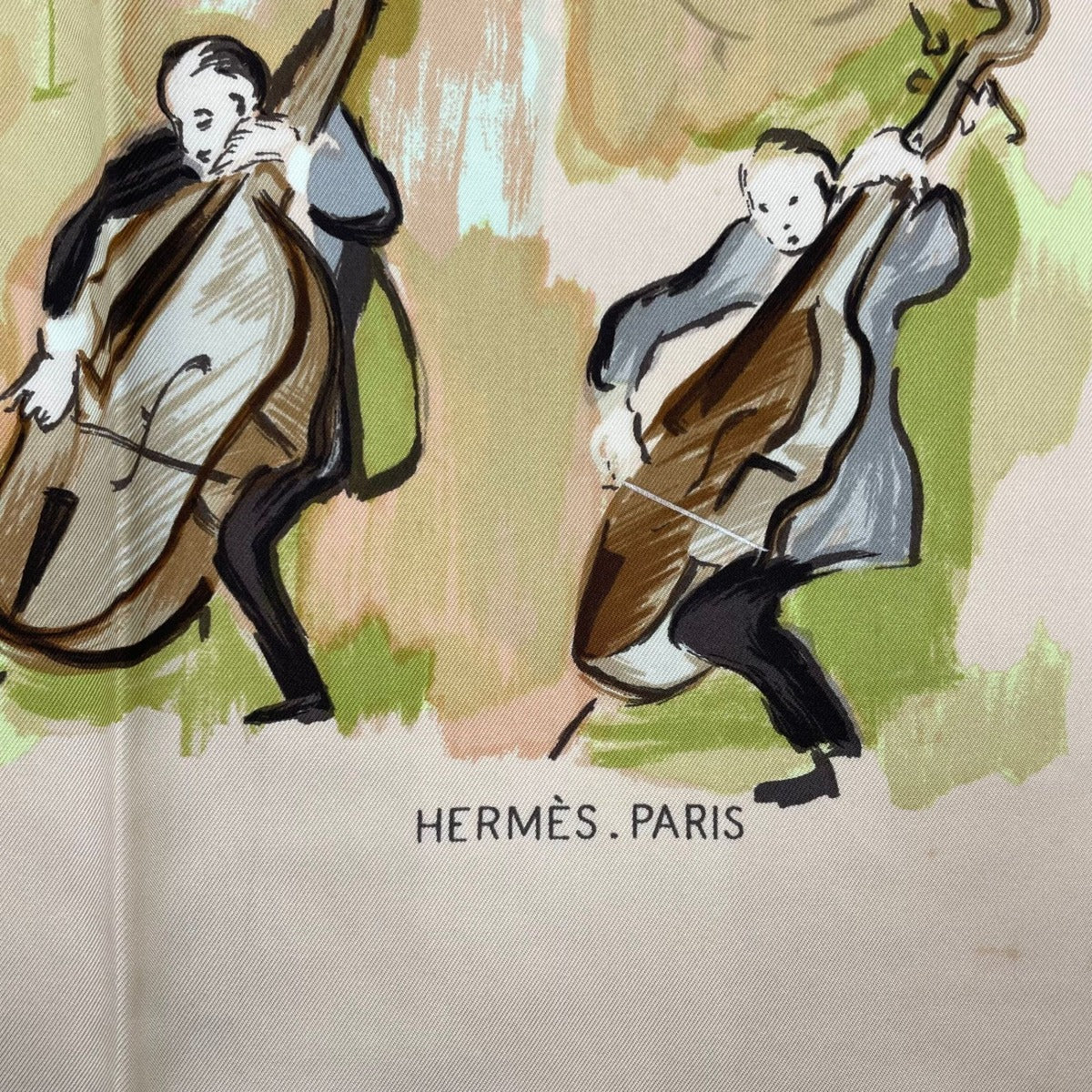 Hermes Scarf Carre 90 100% Silk Concerto Pink — view 7
