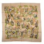 Hermes Scarf Carre 90 100% Silk Concerto Pink