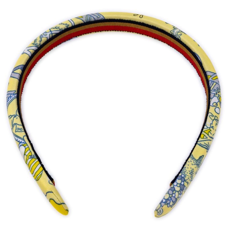 Hermes Headband Elsa Silk Yellow Accessories — view 2