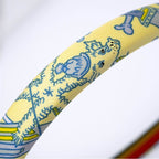 Hermes Headband Elsa Silk Yellow Accessories — view 7