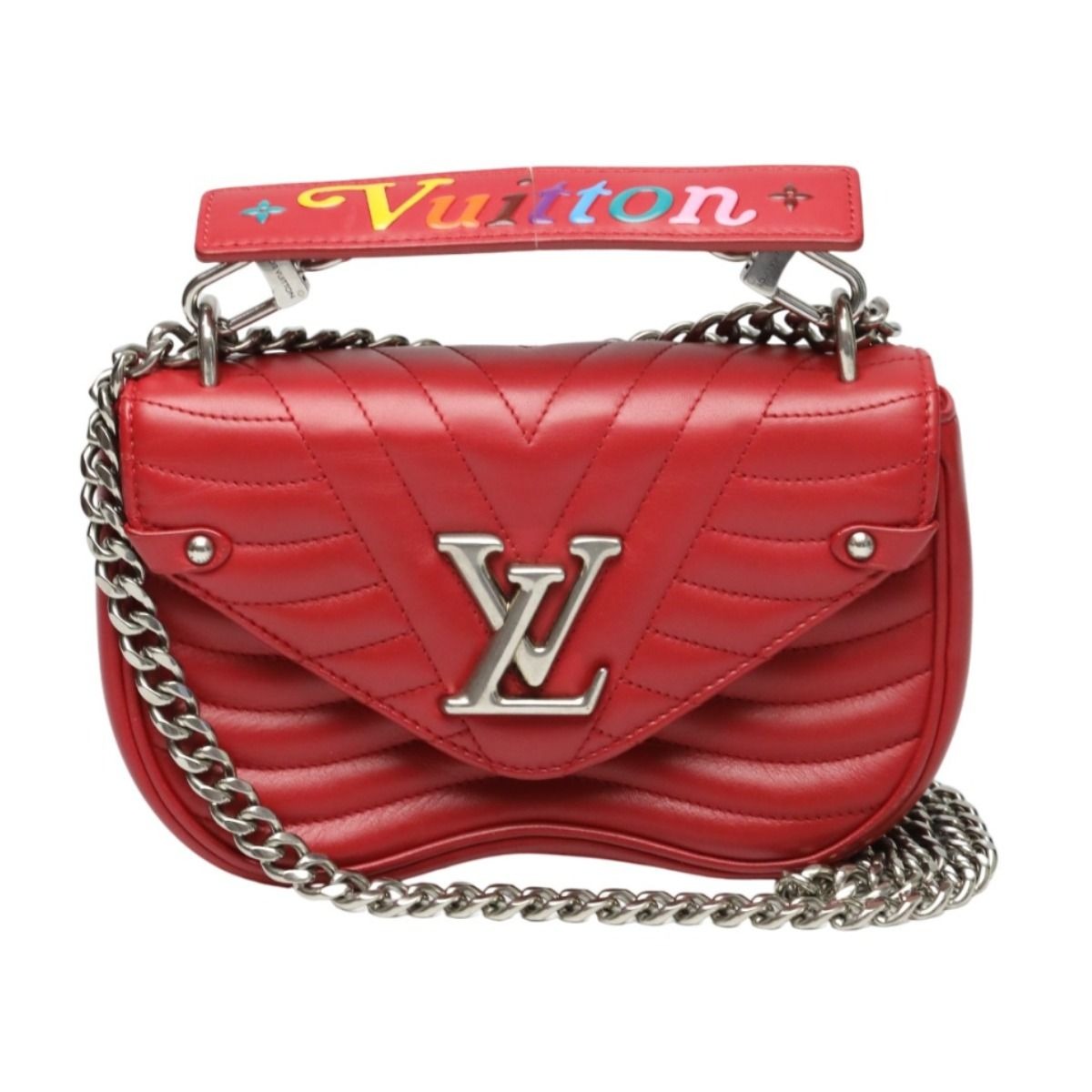Louis Vuitton Chain Tote Shoulder Bag New Wave