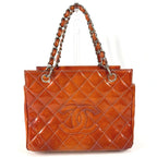 Chanel Shoulder Bag CC Logo Enamel Pink