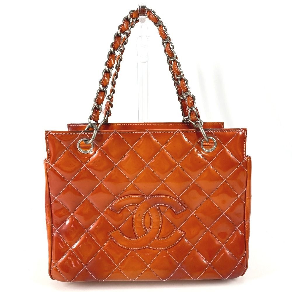 Chanel Shoulder Bag CC Logo Enamel Pink