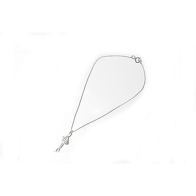 Chanel Charm Long Necklace Mademoiselle Motif Silver — view 2