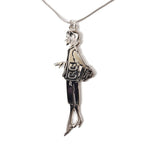 Chanel Charm Long Necklace Mademoiselle Motif Silver — view 4
