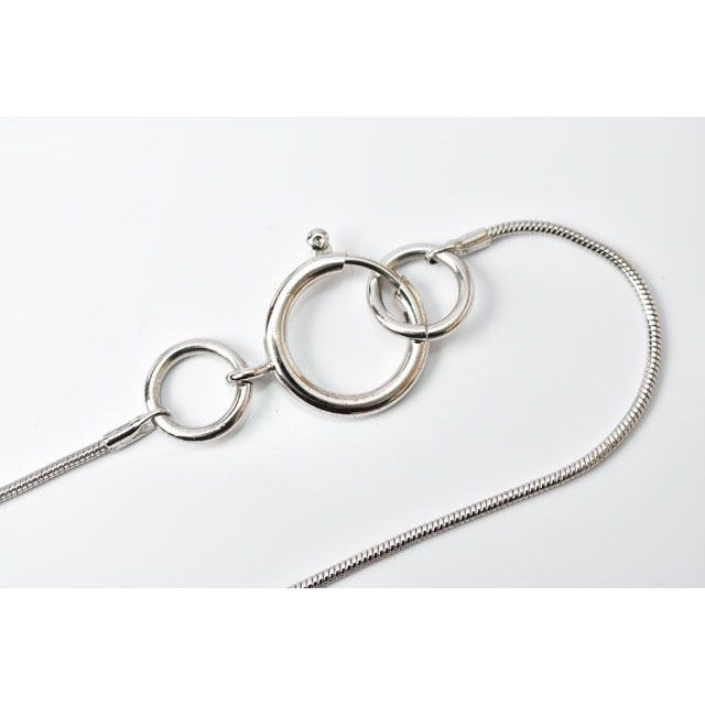 Chanel Charm Long Necklace Mademoiselle Motif Silver — view 6