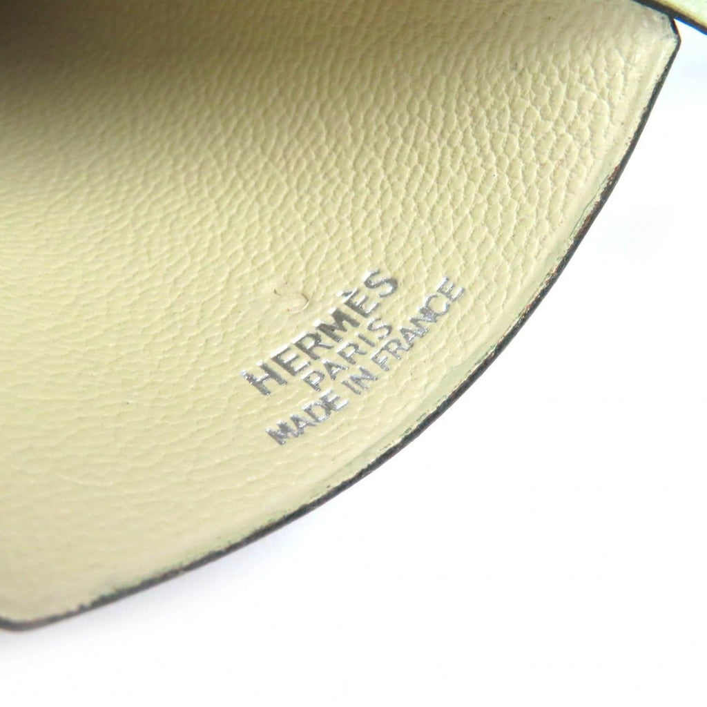 Hermes Leather Margiela Period Large Clochette Necklace Light Moss Green — view 2
