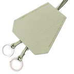 Hermes Leather Margiela Period Large Clochette Necklace Light Moss Green