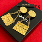 Chanel Quilted Bag Motif Earrings Accessories 93P — view 2