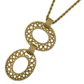Dior Oval Necklace Gold Plated