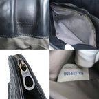 Bottega Veneta Clutch Bag Black Intrecciato Leather — view 7