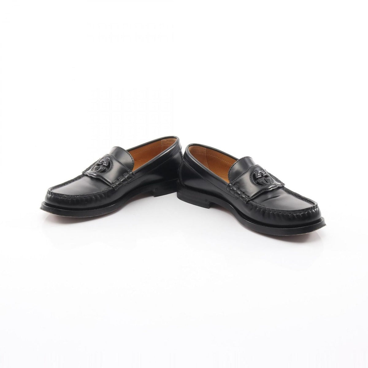 Gucci Loafers Interlocking Leather Shoes — view 3