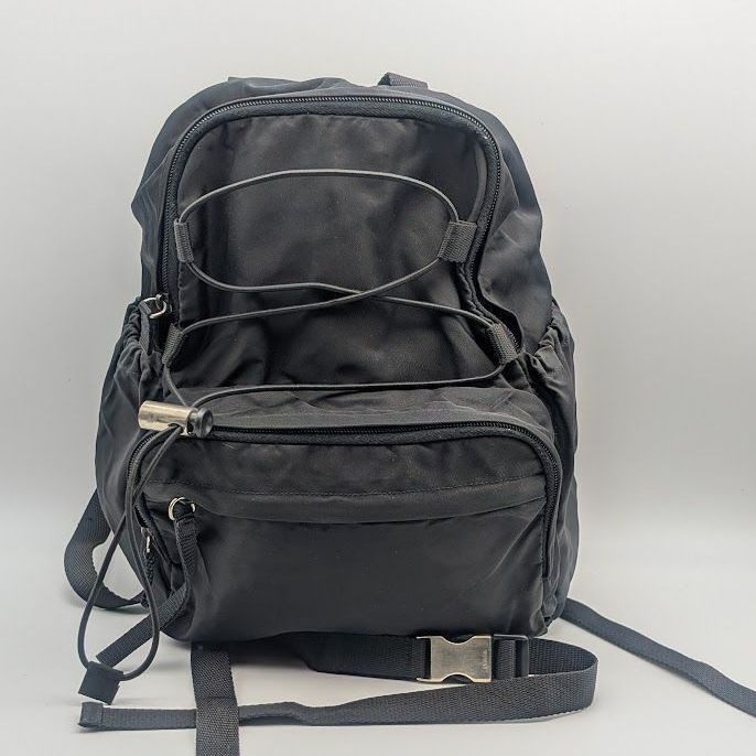 Prada Tessuto Nylon Backpack Black Triangle Logo