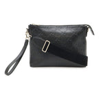 Gucci Jumbo GG Medium Crossbody Bag Shoulder Clutch Leather Black