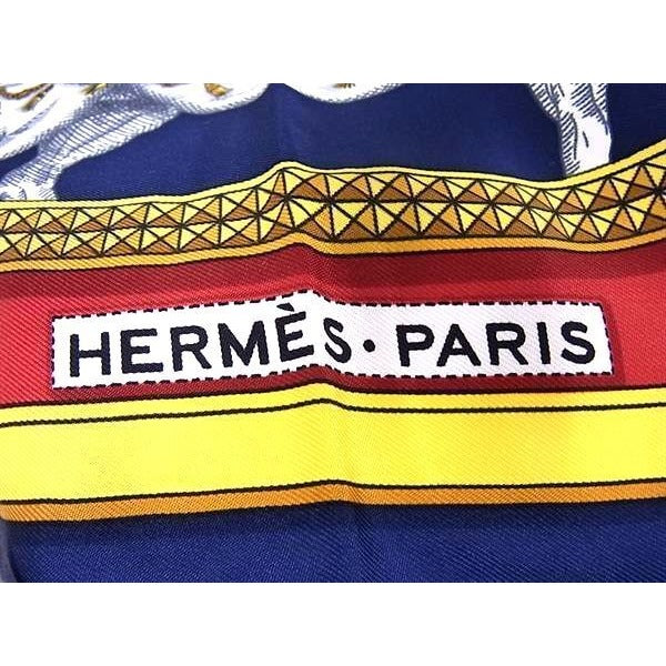 Hermes Scarf Carre 90 Grand Apparat Dress Ing Horse Multicolor 100% Silk — view 3