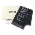 Fendi Fxt334 Wool Cashmere Blend Logo Design — view 2