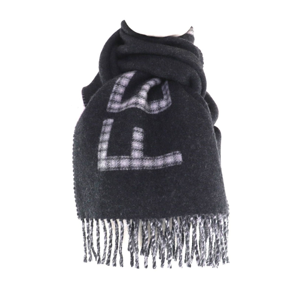Fendi Fxt334 Wool Cashmere Blend Logo Design — view 4