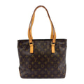 Louis Vuitton Cabas Piano Monogram Leather Brown Light Tote Gold
