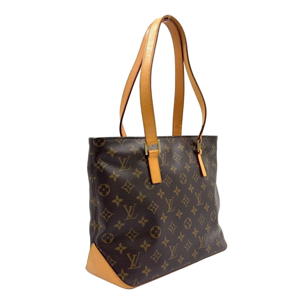 Louis Vuitton Cabas Piano Monogram Leather Brown Light Tote Gold — view 2